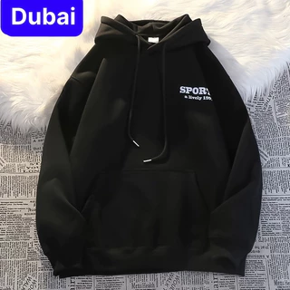 ÁO HOODIE SPORTS 2 MÀU NAM NỮ FORM RỘNG - KHOÁC NỈ FORM UNISEX HOT TREND 2024 - DUBAI FASHION