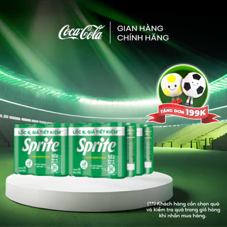 Thùng/Lốc 24 Lon Nước Ngọt Giải Khát Có Gas Sprite Vị Chanh 320ml/Lon Coca-Cola Official Store