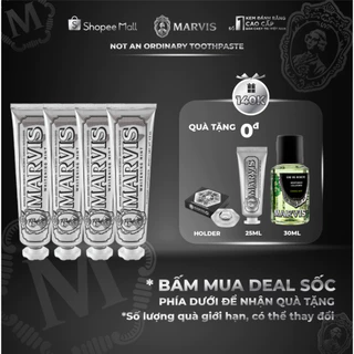 Combo 4 Kem Đánh Răng MARVIS Whitening Mint 85ML