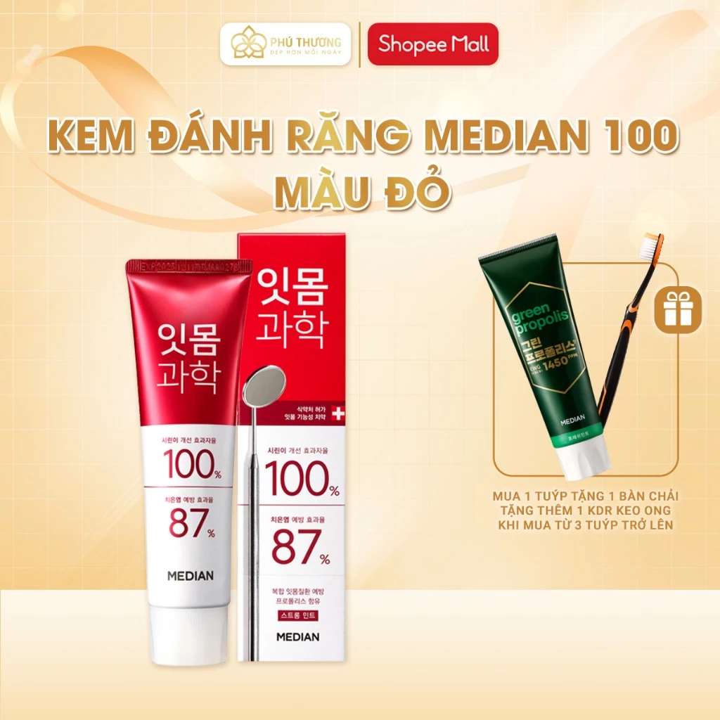 Kem đánh răng Median Gum Science Toothpaste StrongMint 120g