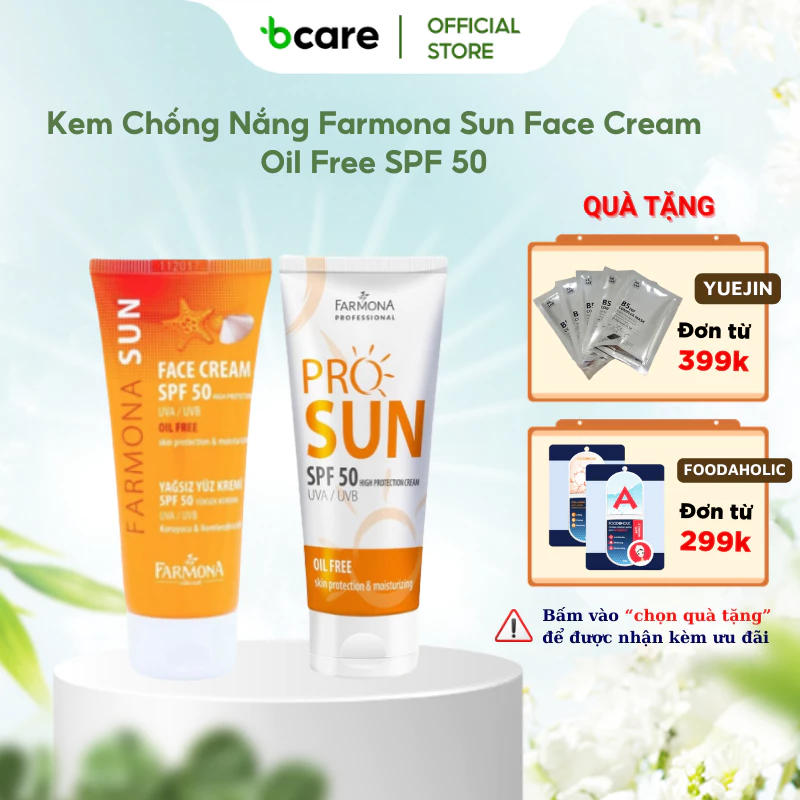 Kem Chống Nắng Farmona Sun Face Cream Oil Free SPF 50