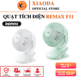 Quạt Tích Điện Mini Kẹp Bàn XIAODA F11, 3 Tốc Độ Gió, Pin Trâu 1200mAh, Xoay 360°