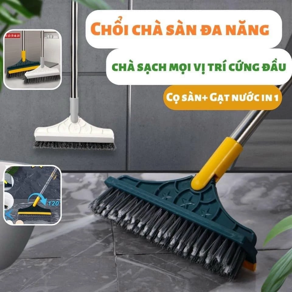 Chổi Chà Sàn Nhà Tắm Thông Minh Xanh- chổi cọ sàn