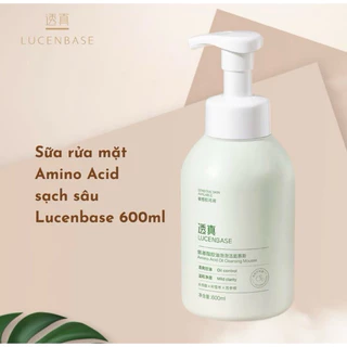 [TẶNG 01 MẶT NẠ B5] Sữa rửa mặt amino acid Lucenbase dọn sạch bã nhờn, kiềm dầu hiệu quả 600ml