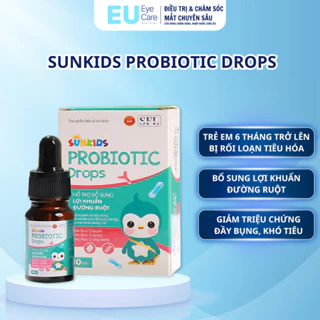 Thực Phẩm Bảo Vệ Sức Khỏe SUNKIDS PROBIOTIC DROPS, Giúp Cân Bằng Hệ Vi Sinh Đường Ruột,Hệ Thống Miễn Dịch