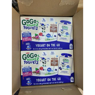 Full pack 10 gói Sữa chua GOGO Squeez (Date cuối 2024, hàng đi Air)