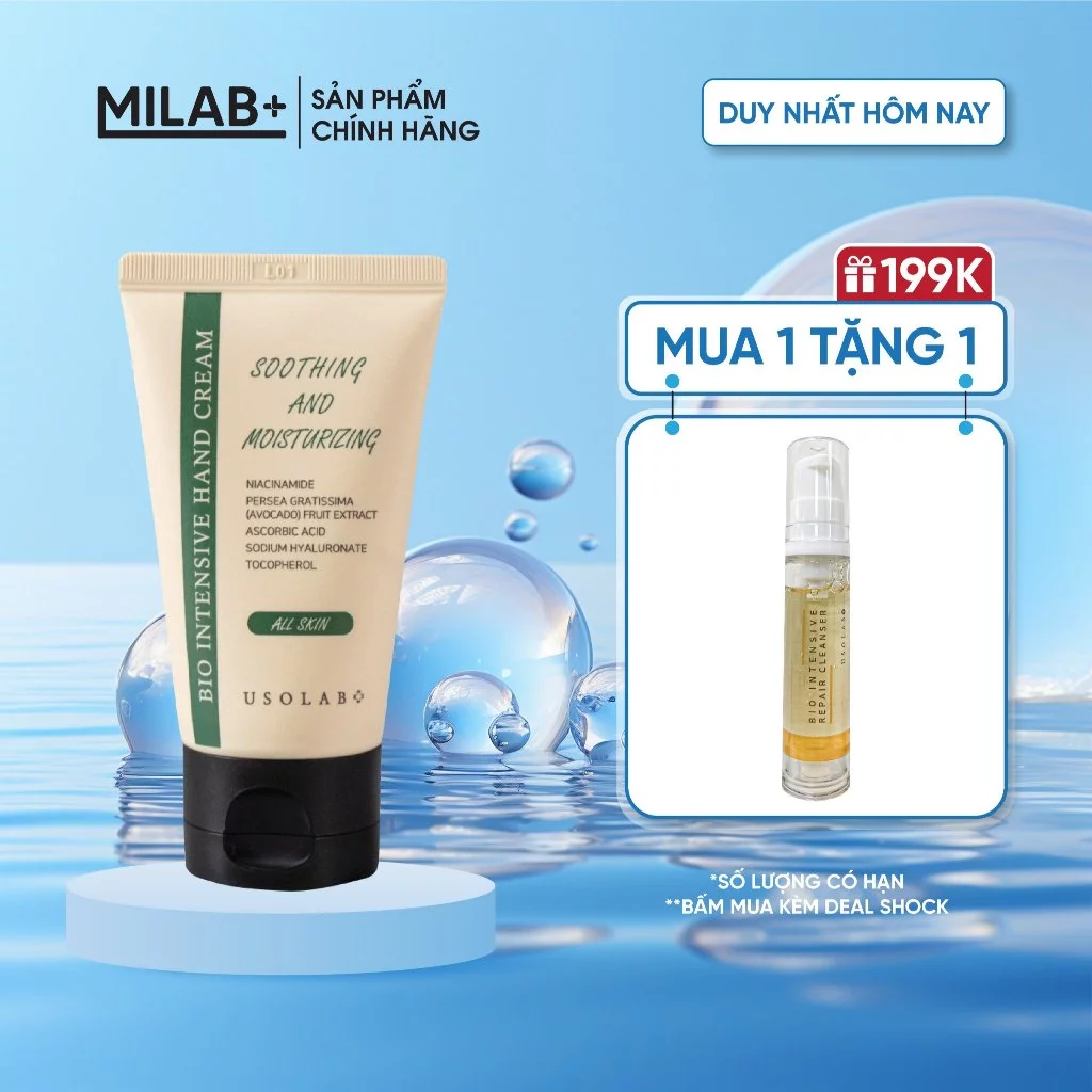 Kem dưỡng da tay Usolab, làm trắng, dưỡng ẩm và chống lão hóa 50ml - MILAB