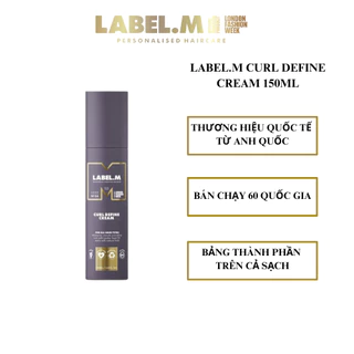 Kem Tạo Kiểu Dưỡng Âm Giữ Nếp dành cho tóc Uốn LABEL.M CURL DEFINE CREAM 150ml