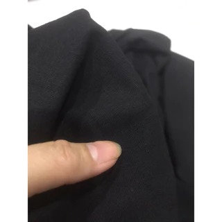 Vải Linen màu đen dày vừa mềm co giãn nhẹ (khổ 1m35)may đầm váy,quần áo kiểu ,Set Comple thời trang
