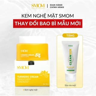 Kem Nghệ Mặt Smom Tặng 1 Sữa Rửa Mặt 40 ML Hết Mụn Thâm Sạm Nám Dưỡng Trắng Da An Toàn Cho Mẹ Bầu Và Sau Sinh