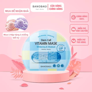 [HỘP 10 MIẾNG] Mặt Nạ Giấy Dưỡng Ẩm Trắng Da BANOBAGI Stem Cell Vitamin Mask 30ml-MOISTURE