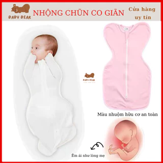 (Clip+Ảnh thật) Nhộng chũn cao cấp cho bé chất liệu cotton organic siêu co giãn vải êm mềm mịn đẹp