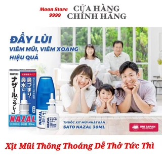 Xịt mũi xoang Nazal Nhật Bản 30ml chính hãng hiệu quả tức thì .