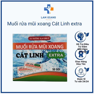 muối rửa mũi xoang Cát Linh hộp 50 gói