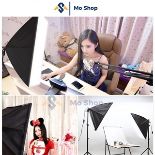 Bộ Đèn Softbox Chữ Nhật Studio Chụp Ảnh, Quay Phim, Livestream Chuyên Nghiệp 50x70cm