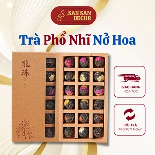 Trà phổ nhĩ hoa hương thơm trầm dịu hậu vị sâu, Trà phổ nhĩ nở hoa nhiều vị tăng cường hệ miễn dịch