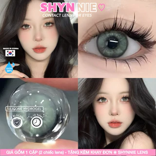 💚[𝗚𝗜𝗔́ 𝟭 𝗖𝗔̣̆𝗣] Lens GREEN - xanh lá tây rõ màu giãn nhỏ 14.2mm tone DOUYIN - SHYNNIE LENS (Lens Huế) 🐰