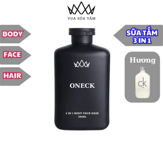 Sữa tắm nam 3 in 1 One CK chính hãng Vua Sữa Tắm hương nước hoa cao cấp 350ml