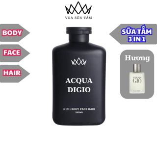 Sữa tắm gội 3 in 1 cho nam Acqua di gio chính hãng Vua Sữa Tắm hương nước hoa cao cấp 350ml