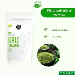 Bột Cải Xoăn Kale Hữu Cơ 100g Organic Kale Powder