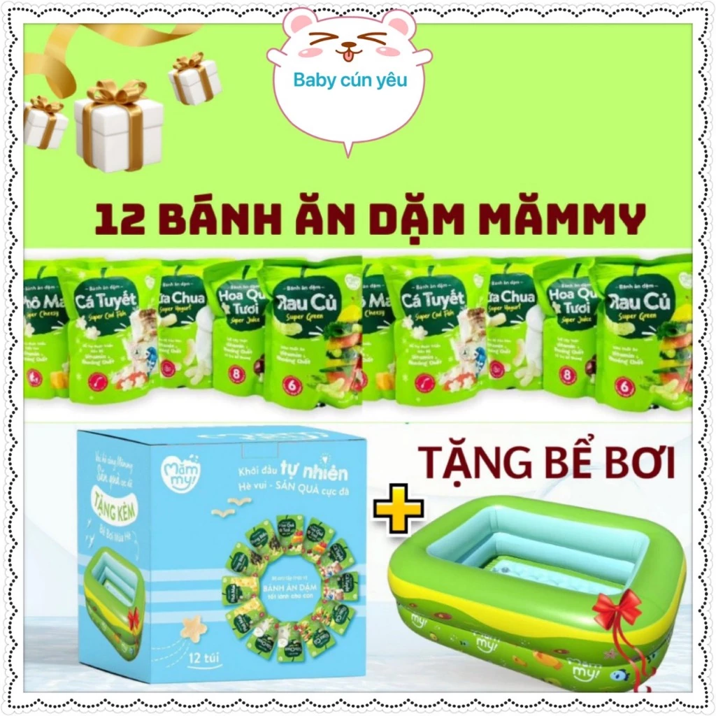 Bánh ăn dặm Mămmy cho bé từ 6 tháng Mămmy dạng que và dạng vòng