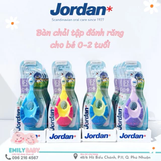 Bàn chải đánh răng Jordan Step 1 (0-2 tuổi) lông chải siêu mềm