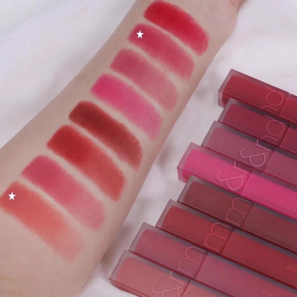 (CHÍNH HÃNG)Son Kem Lì Siêu Mịn Romand Blur Fudge Tint 03-04