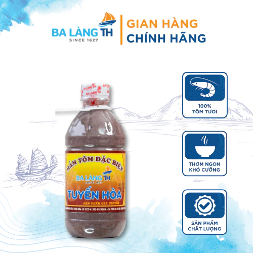 Mắm Tôm Đặc Biệt Ba Làng TH 550gr