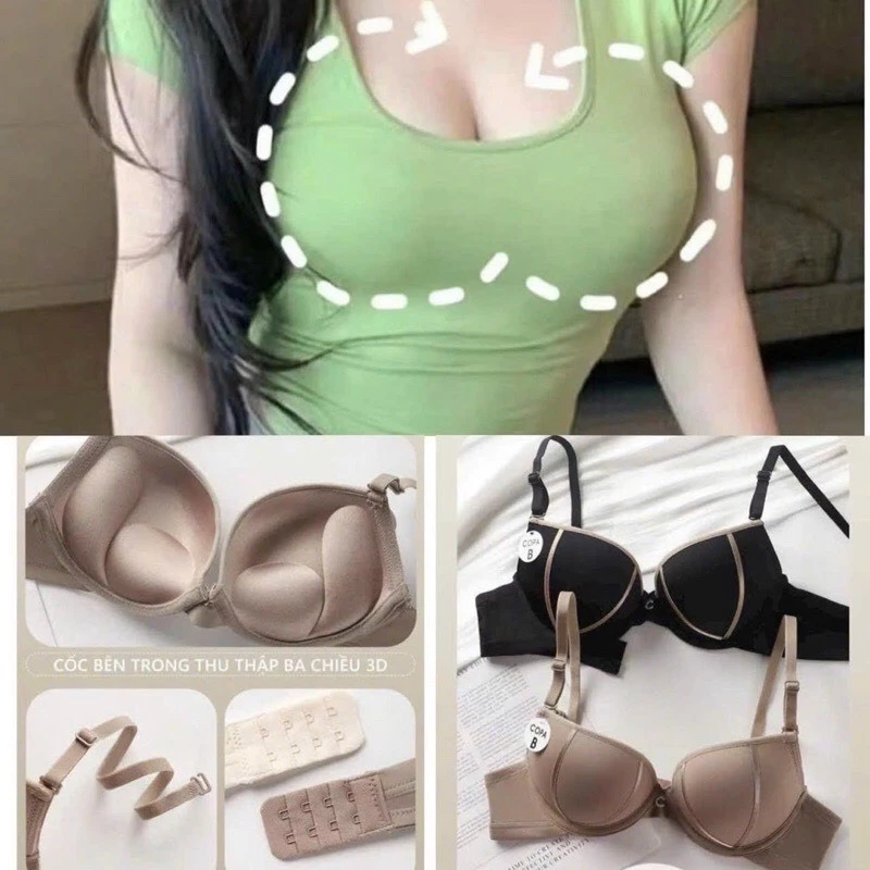 Áo Lót Nữ Mỹ Đúc su cao cấp COPA CÀI SAU, Có Gọng đệm kép cao cấp BRA COPA-y15