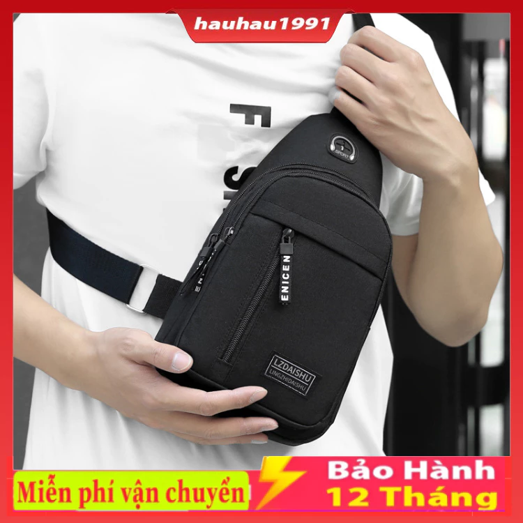 Túi đeo chéo nam vải canvas phong cách thời trang Hàn Quốc