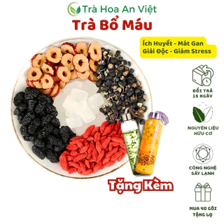 Combo 40 Gói Trà Bổ Máu Giúp Mát Gan, Đẹp Da, Hỗ Trợ Cho Hệ Tim Mạch An Việt