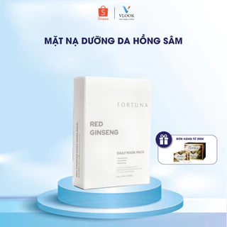 Mặt Nạ Cấp Ẩm Thuần Chay Fortuna Red Ginseng Daily Mask Pack( 05/2026)