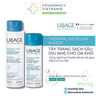 Nước tẩy trang URIAGE Eau Micellaire Thermale PNS dành cho da thường, khô