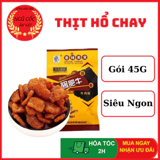 Thịt Hổ Cay Gói Vàng Siêu Ngon - Thịt Hổ Chay Cay - Gói 45g - ngucoc_anvat