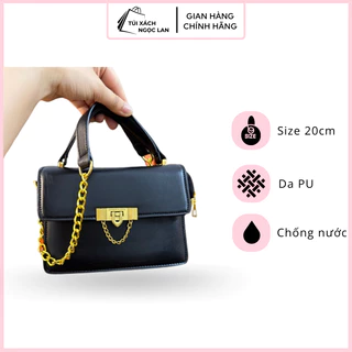 [Ảnh shop tự chụp] Túi xách nữ da PU trơn siêu bền 3 ngăn, túi xách đeo vai, đeo chéo sang trọng, dễ phối đồ - Mã 121