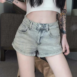 Quần Short Jeans Nữ , Quần Đùi Nữ Chất Liệu Denim Phối Túi Sau Phong Cách Đường Phố Siêu Xinh  L010