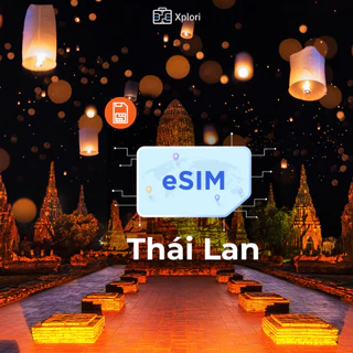 [ESIM] SIM DU LỊCH THÁI LAN 4G TỐC ĐỘ CAO KHÔNG GIỚI HẠN NHIỀU TUỲ CHỌN SỐ NGÀY VÀ DUNG LƯỢNG