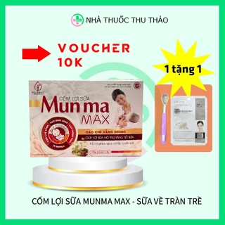 (Chính hãng) Cốm lợi sữa Mun ma max hỗ trợ lợi sữa, tăng tiết sữa, giảm tắc sữa hộp 24 gói.