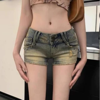 Quần Short Jeans Nữ , Quần Đùi Nữ Hàn Quốc Thiết Kế From Ôm Sexy L28