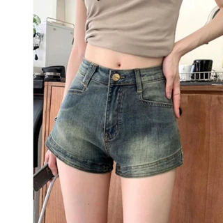 Quần Short Jeans Nữ , Quần Đùi Nữ Chất Liệu From Bó Cực Dễ Phối Đồ Đi Chơi Đi Biên L35