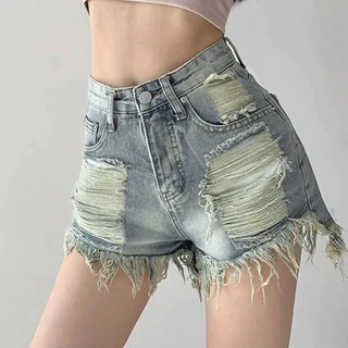 Quần Short Jeans Nữ , Quần Đùi Nữ Chất Liệu Demin Phong Cách Hàn Quốc L003