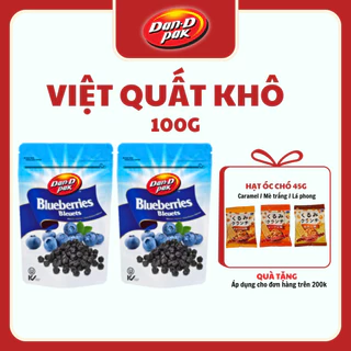 Việt quất khô nhập khẩu Mỹ ăn vặt tự nhiên, giàu dinh dưỡng, duy trì sức khỏe 100g Dan D Pak