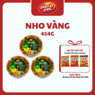 Nho vàng tự nhiên nhập khẩu 150g, 454g Dan D Pak