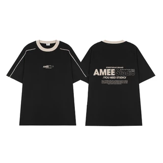 Áo Thun Raglan Line Tee Amee Studio/ Novaturient Form Rộng 100% Cotton