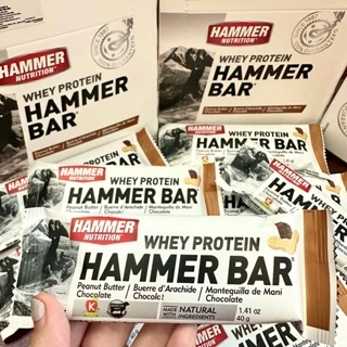 Hộp 12 thanh Whey Protein Hammer Bar Vị Peanut Butter Chocolate 50g