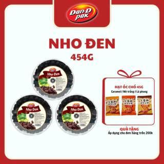 Nho đen tự nhiên nhập khẩu ăn vặt 454g Dan D Pak