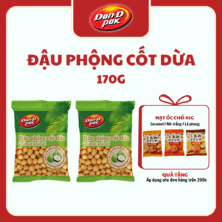 [Combo 5 gói tặng 1 gói] Đậu phộng nước cốt dừa cung cấp chất xơ, dinh dưỡng sức khỏe 170g Dan D Pak