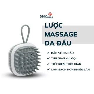 Lược gội đầu massage Dego Pharma - làm sạch da đầu, hỗ trợ đánh bay gàu & bã nhờn