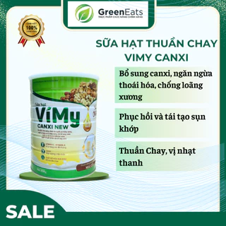 Sữa hạt ngũ cốc Bổ Sung Canxi Vimy, Nutri Vimy Canxi Nano Lon 900gram, hỗ trợ giảm đau xương khớp, 100% đạm thực vật