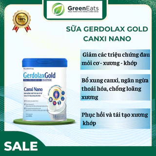 Sữa Bột Bổ Sung Canxi Gerdolax Gold Canxi Nano 900g, Ngăn Ngừa Loãng Xương, Hàng Chính Hãng